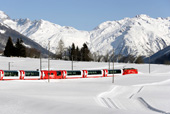 First Class Glacier Express at New Year (Brig-Chur)