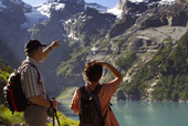 Walking in the Swiss Alps