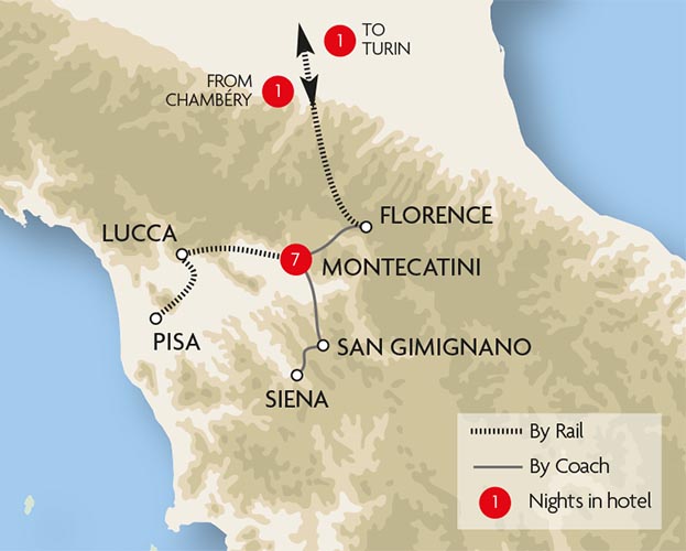 Highlights of Tuscany Tour Great Rail Journeys