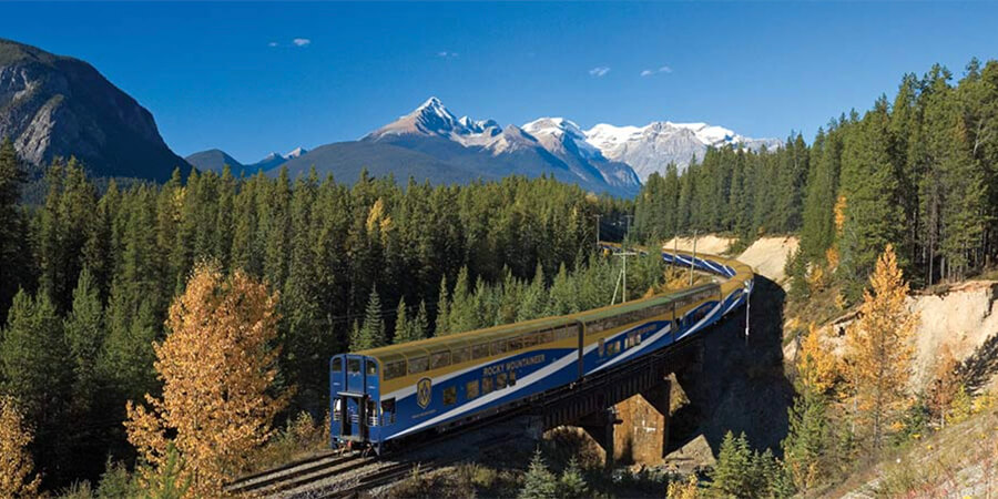 The Rocky Mountaineer train