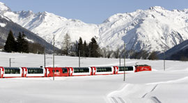 Glacier Express in Winter and Spring (Chur-Kandersteg)