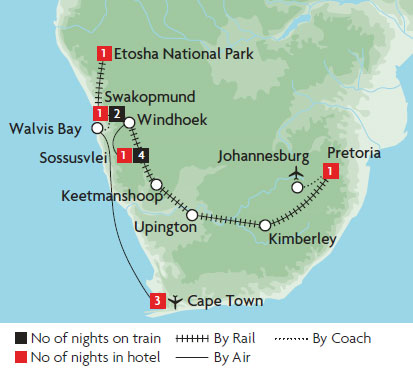 Swakopmund Train Holidays & Tours | Great Rail Journeys