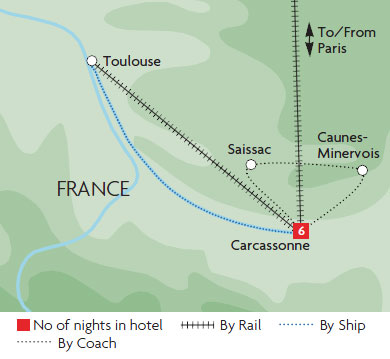 Carcassonne & The Canal du Midi | Great Rail Journeys