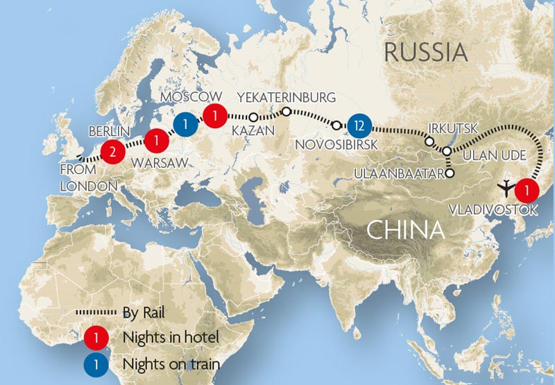 Golden Eagle TransSiberian Express Great Rail Journeys