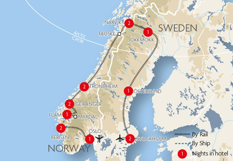 Tours Of Norway By Train Great Rail Journeys
