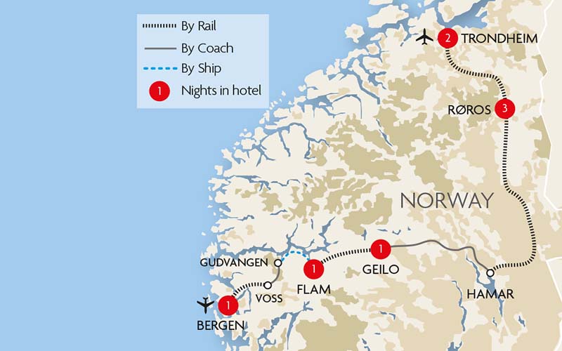 Norway Train Holidays & Rail Tours Great Rail Journeys