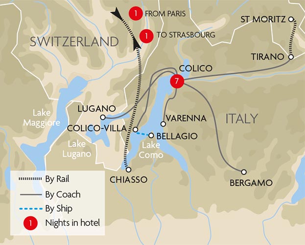 Beside Lake Como Tour Great Rail - Grj Col Beside Lake Como