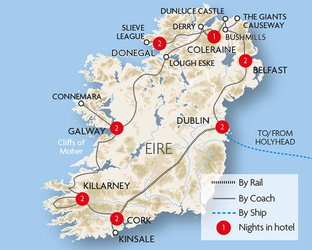 travel around ireland by train