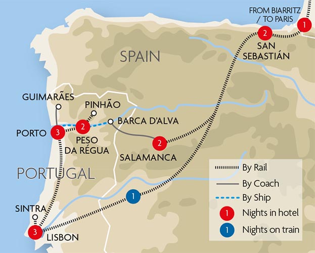 Rail Map Of Portugal