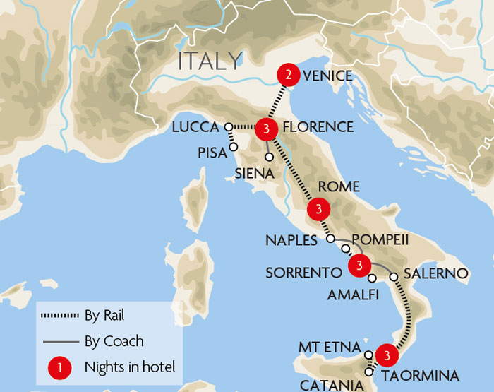 Italy Train Tours & Rail Tours Great Rail Journeys