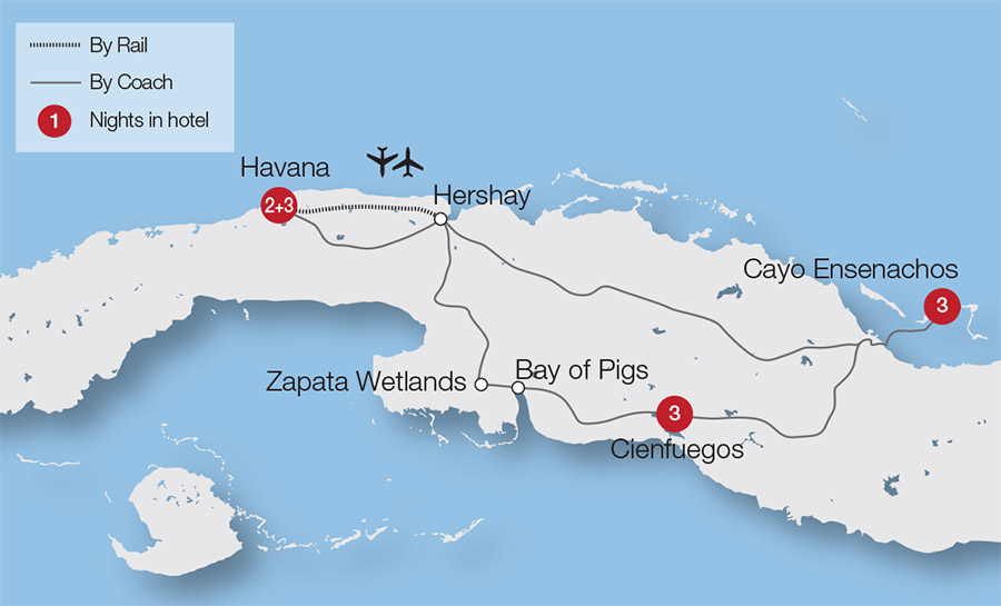 havana the colonial history of cuba rail tours great rail journeys size of cuba