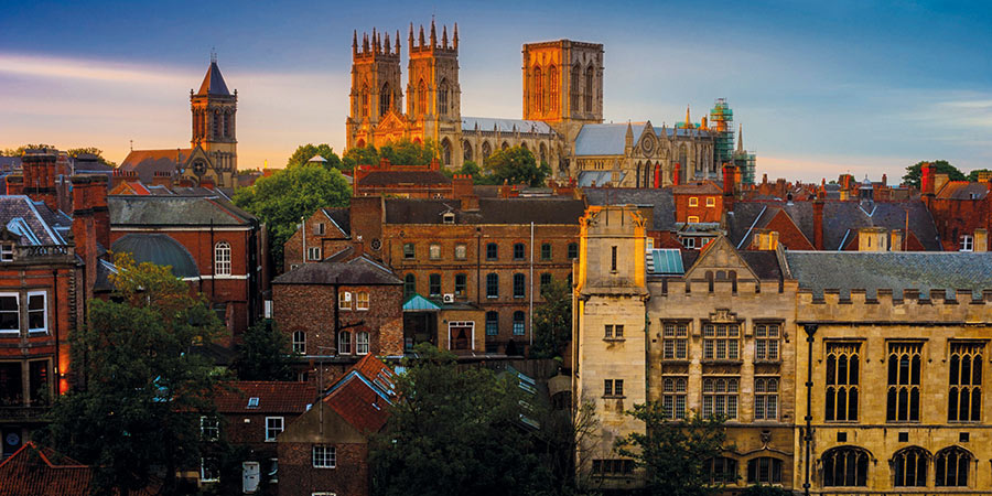 York at dusk