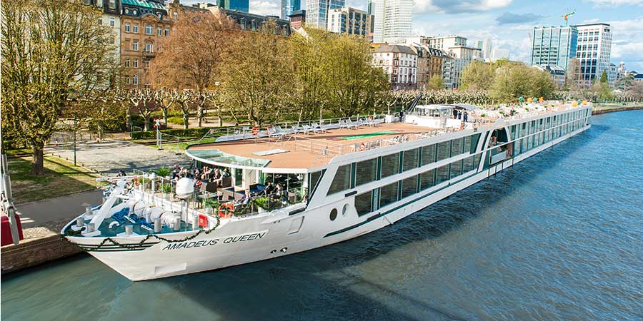 River cruise boat on river