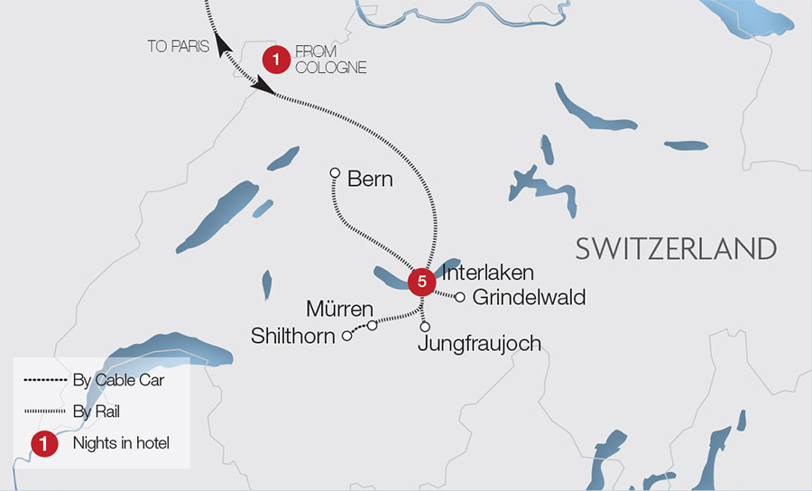 Interlaken Train Map