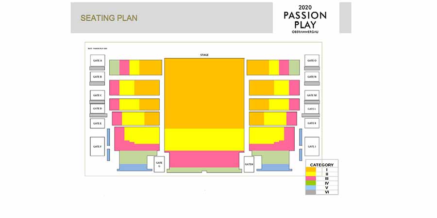 Oberammagau Seating Plan