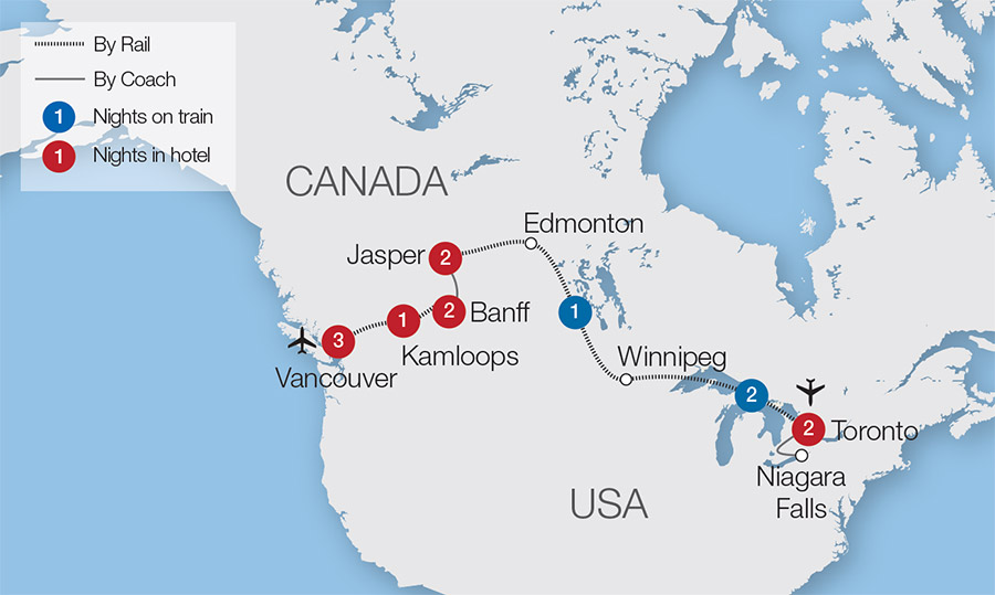 Canadian Train Tours From Toronto Best Tourist Places in the World