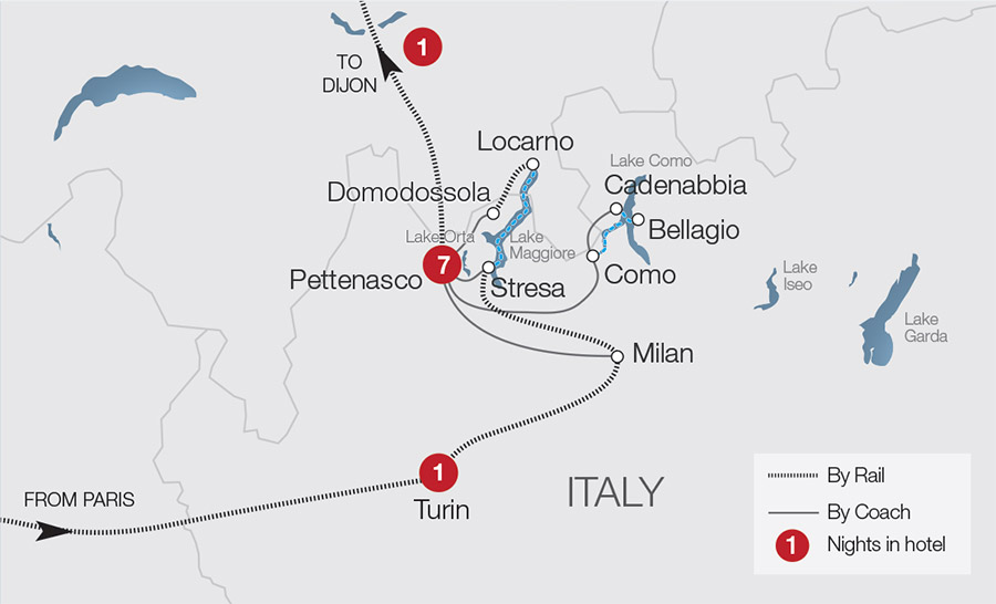 Tour Best of the Italian Lakes Great Rail Journeys ILG19