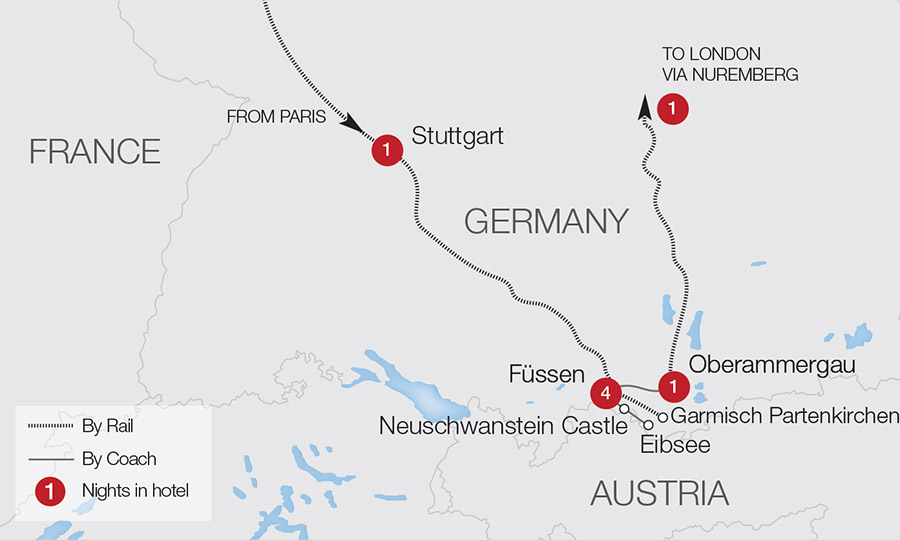 Bavaria Rail Map