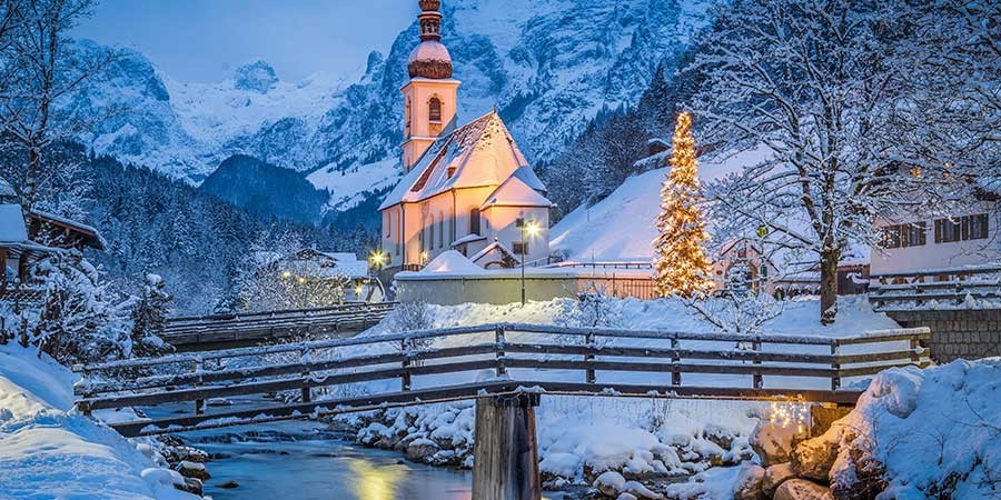 Austrian Church at Christmas