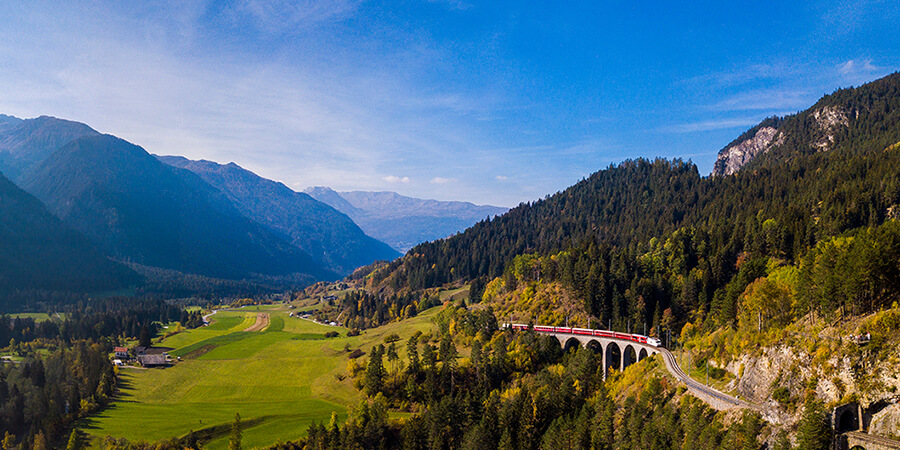 Train in scenery