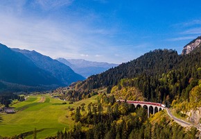 Train in scenery