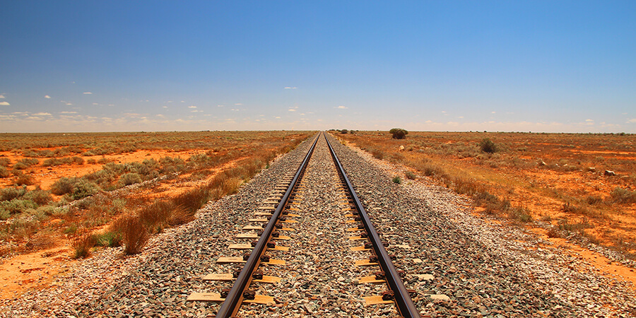 Train tracks Australia