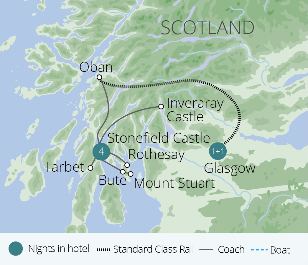 Loch Fyne Scotland Map A Castle On The Shores Of Loch Fyne | Great Rail Journeys