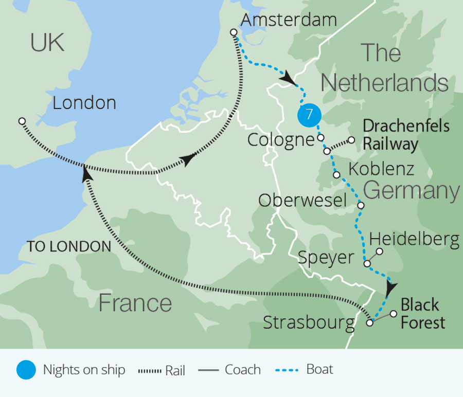 The Rhine Valley in Flames Great Rail Journeys