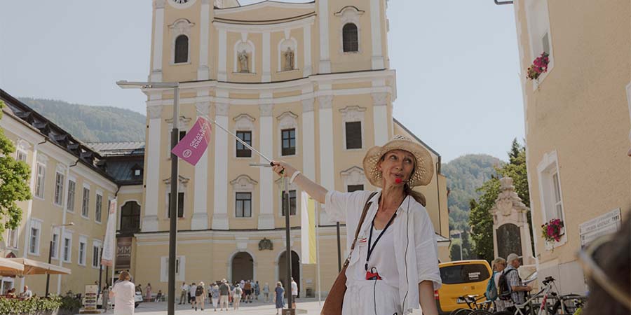 Exploring cultural Salzburg on a guided tour
