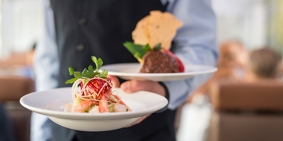 The GoldLeaf service onboard the Rocky Mountaineer.  