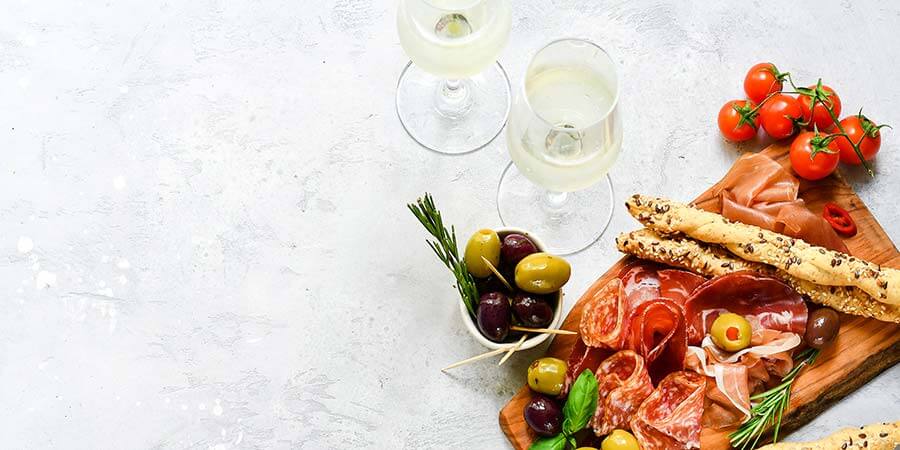 Traditional Italian appetizers antipasto Traditional Italian appetizers antipasto