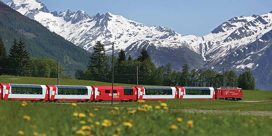 Glacier Express In The Goms Valley Glacier Express In The Goms Valley