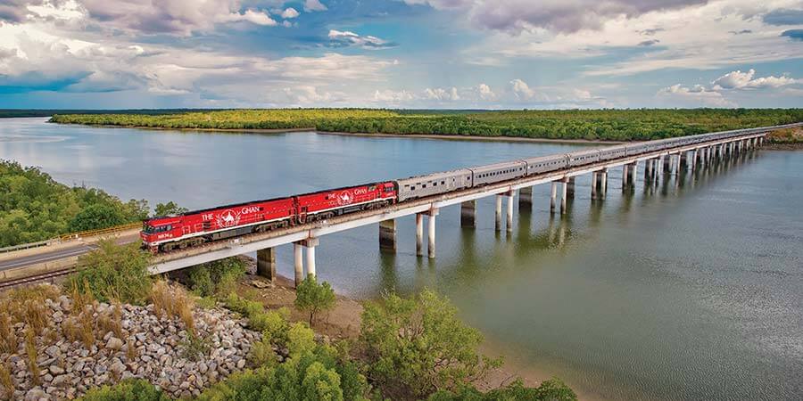 The Ghan Crossing The Victoria Rriver The Ghan Crossing The Victoria Rriver