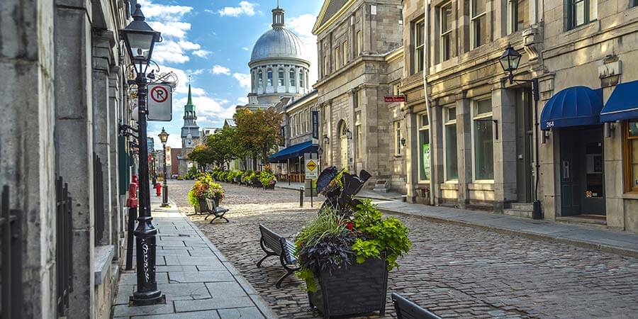 Old Montreal early morning Old Montreal early morning