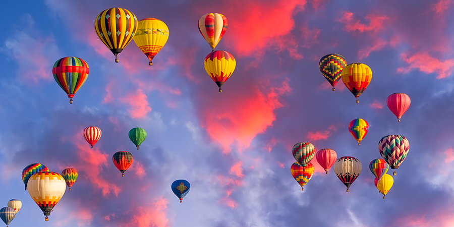 Colorful hot air balloons Colorful hot air balloons