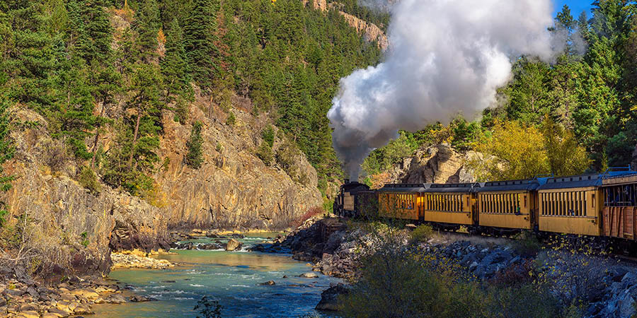 Train From Durango To Silverton 
