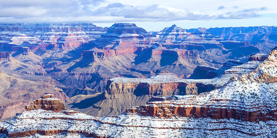 Grand canyon national park in snow Grand canyon national park in snow