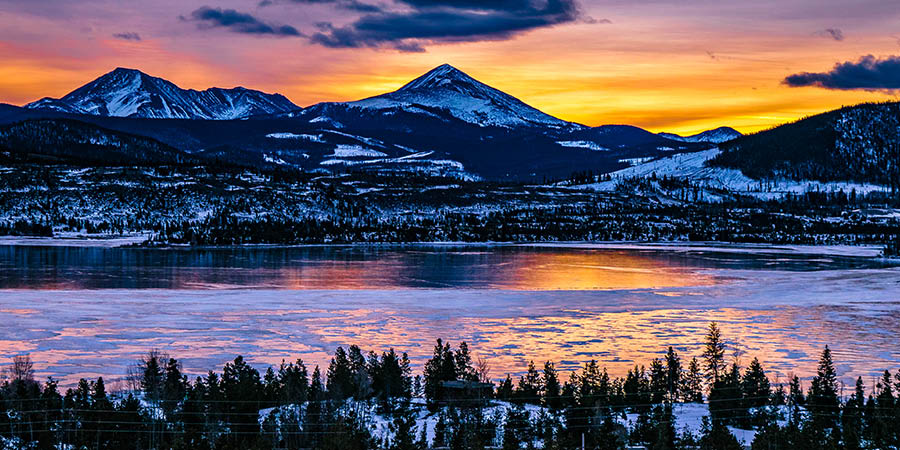 Sunrise in Breckenridge, Colorado Sunrise in Breckenridge, Colorado
