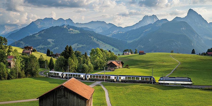 Absorbing panoramic vistas from iconic Swiss trains