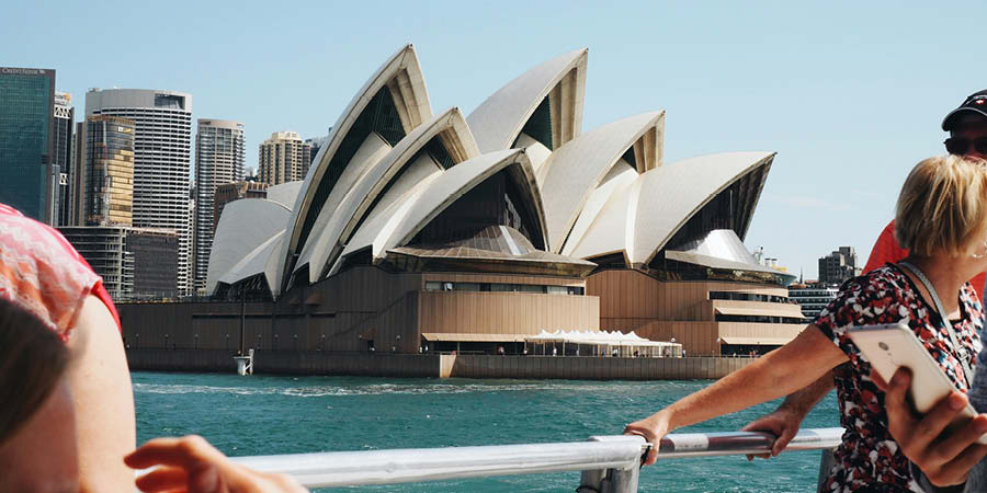 Seeing Sydney’s landmarks on a harbor dinner cruise