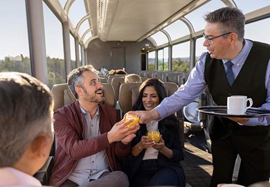 Luxury onboard service