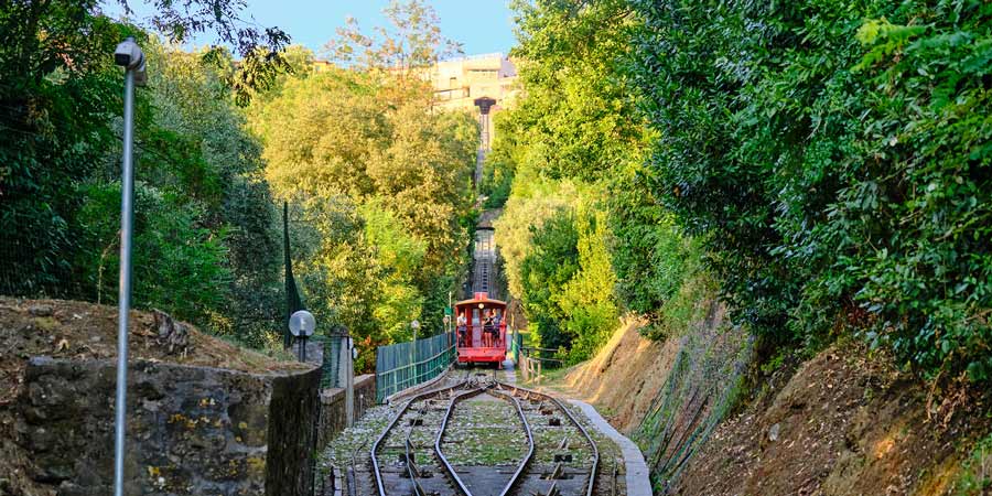 The funicular railway to Montecantini Alto.