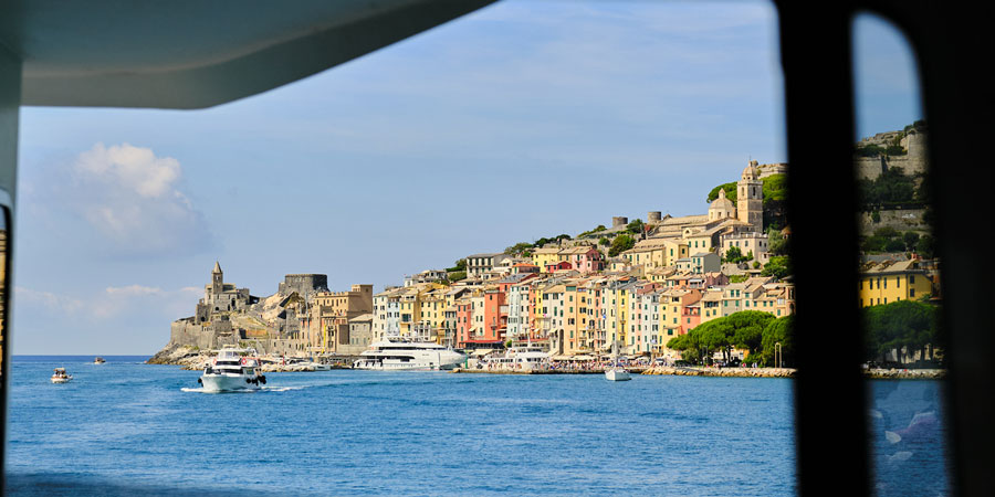 The colourful Ligurian coastline.